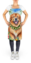 Load image into Gallery viewer, Tibetan Mastiff Luau Apron – Artist-Designed Kitchen, BBQ &amp; Craft Apron
