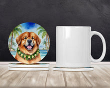 Load image into Gallery viewer, Tibetan Mastiff Luau Large Sandstone Coasters Pack of 4