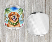 Load image into Gallery viewer, Tibetan Mastiff Luau Compact Mirror – Stylish Purse Mirror with Artistic Covers
