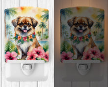 Load image into Gallery viewer, Tibetan Spaniel Luau Ceramic Night Light
