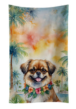 Load image into Gallery viewer, Tibetan Spaniel Luau Kitchen Towel