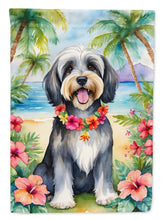 Load image into Gallery viewer, Tibetan Terrier Luau House Flag
