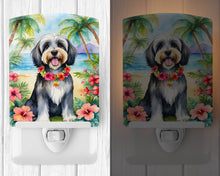 Load image into Gallery viewer, Tibetan Terrier Luau Ceramic Night Light