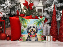 Load image into Gallery viewer, Tibetan Terrier Luau Throw Pillow - 14x14 Decorative Pillow – Art for Your Home &amp; Patio