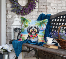 Load image into Gallery viewer, Tibetan Terrier Luau Throw Pillow