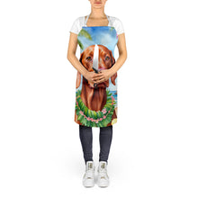 Load image into Gallery viewer, Vizsla Luau Apron – Artist-Designed Kitchen, BBQ &amp; Craft Apron