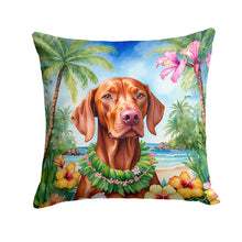 Load image into Gallery viewer, Vizsla Luau Throw Pillow - 14x14 Decorative Pillow – Art for Your Home &amp; Patio