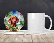 Load image into Gallery viewer, Vizsla Luau Large Sandstone Coasters Pack of 4