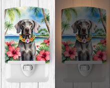 Load image into Gallery viewer, Weimaraner Luau Ceramic Night Light