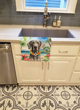 Load image into Gallery viewer, Weimaraner Luau Kitchen Towel