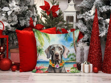 Load image into Gallery viewer, Weimaraner Luau Throw Pillow - 14x14 Decorative Pillow – Art for Your Home &amp; Patio