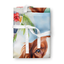 Load image into Gallery viewer, Welsh Springer Spaniel Luau Apron – Artist-Designed Kitchen, BBQ &amp; Craft Apron