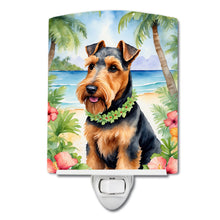 Load image into Gallery viewer, Welsh Terrier Luau Ceramic Night Light