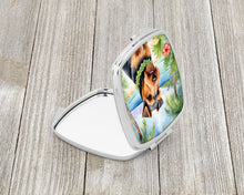Load image into Gallery viewer, Welsh Terrier Luau Compact Mirror – Stylish Purse Mirror with Artistic Covers