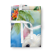 Load image into Gallery viewer, Westie Luau Apron – Artist-Designed Kitchen, BBQ &amp; Craft Apron