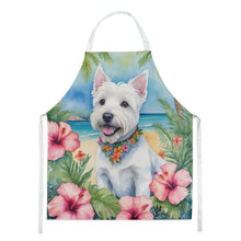 Load image into Gallery viewer, Westie Luau Apron – Artist-Designed Kitchen, BBQ &amp; Craft Apron