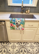 Load image into Gallery viewer, Westie Luau Kitchen Towel