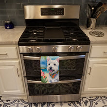Load image into Gallery viewer, Westie Luau Kitchen Towel