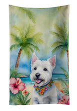 Load image into Gallery viewer, Westie Luau Kitchen Towel