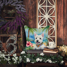 Load image into Gallery viewer, Westie Luau Throw Pillow