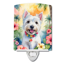 Load image into Gallery viewer, Westie Luau Ceramic Night Light