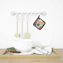 Load image into Gallery viewer, Westie Luau Pot Holders - Set of 2 Decorative Kitchen Helpers | Made in the USA