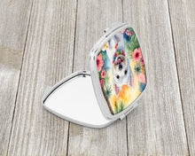 Load image into Gallery viewer, Westie Luau Compact Mirror – Stylish Purse Mirror with Artistic Covers