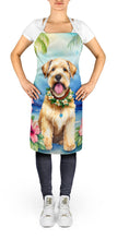 Load image into Gallery viewer, Wheaten Terrier Luau Apron – Artist-Designed Kitchen, BBQ &amp; Craft Apron