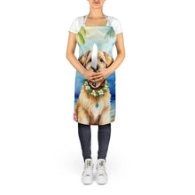 Load image into Gallery viewer, Wheaten Terrier Luau Apron – Artist-Designed Kitchen, BBQ &amp; Craft Apron