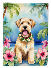 Load image into Gallery viewer, Wheaten Terrier Luau House Flag