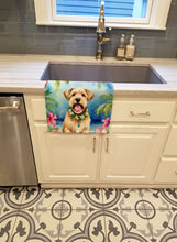 Load image into Gallery viewer, Wheaten Terrier Luau Kitchen Towel