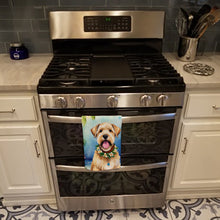 Load image into Gallery viewer, Wheaten Terrier Luau Kitchen Towel