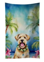 Load image into Gallery viewer, Wheaten Terrier Luau Kitchen Towel