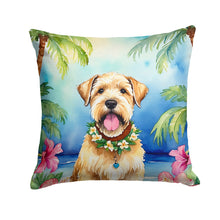 Load image into Gallery viewer, Wheaten Terrier Luau Throw Pillow