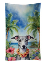 Load image into Gallery viewer, Whippet Luau Kitchen Towel