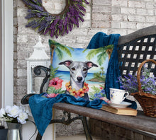 Load image into Gallery viewer, Whippet Luau Throw Pillow