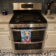 Load image into Gallery viewer, Whippet Luau Kitchen Towel