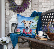 Load image into Gallery viewer, Whippet Luau Throw Pillow