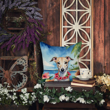 Load image into Gallery viewer, Whippet Luau Throw Pillow