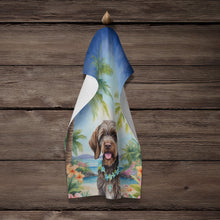 Load image into Gallery viewer, Wirehaired Pointing Griffon Luau Kitchen Towel