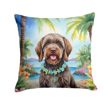 Load image into Gallery viewer, Wirehaired Pointing Griffon Luau Throw Pillow