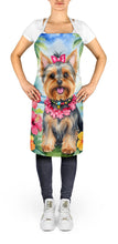 Load image into Gallery viewer, Yorkshire Terrier Luau Apron – Artist-Designed Kitchen, BBQ &amp; Craft Apron