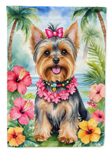Load image into Gallery viewer, Yorkshire Terrier Luau House Flag