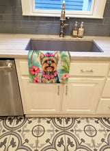 Load image into Gallery viewer, Yorkshire Terrier Luau Kitchen Towel
