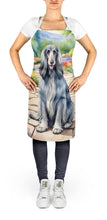 Load image into Gallery viewer, Afghan Hound Spring Garden Apron – Artist-Designed Kitchen, BBQ &amp; Craft Apron