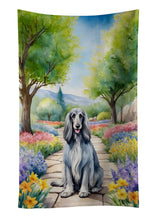 Load image into Gallery viewer, Afghan Hound Spring Garden Kitchen Towel