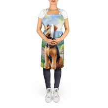 Load image into Gallery viewer, Airedale Terrier Spring Garden Apron – Artist-Designed Kitchen, BBQ &amp; Craft Apron