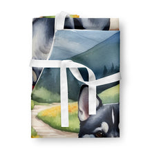 Load image into Gallery viewer, Alaskan Klee Kai Spring Garden Apron – Artist-Designed Kitchen, BBQ &amp; Craft Apron