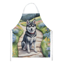Load image into Gallery viewer, Alaskan Klee Kai Spring Garden Apron – Artist-Designed Kitchen, BBQ &amp; Craft Apron