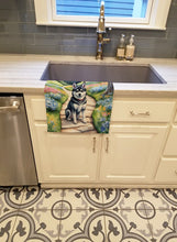 Load image into Gallery viewer, Alaskan Klee Kai Spring Garden Kitchen Towel